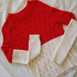 Red and White Sweater